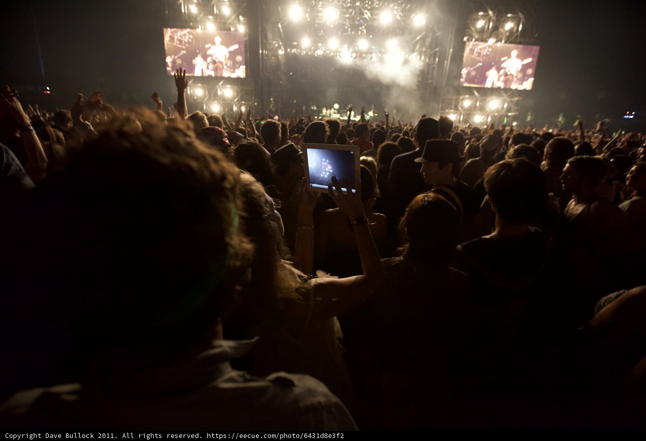 A Sea of Screens at Coachella 2011