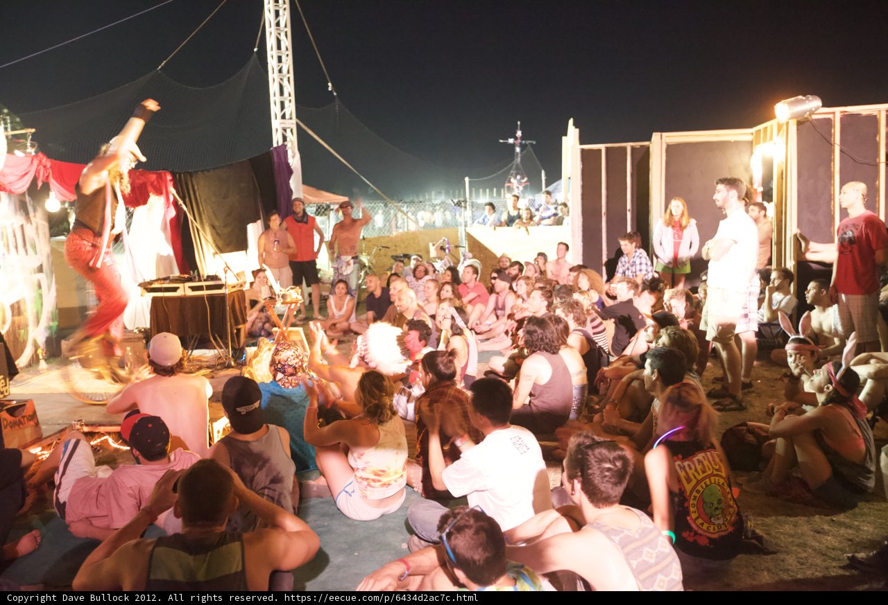 Night Time Crowd at Coachella