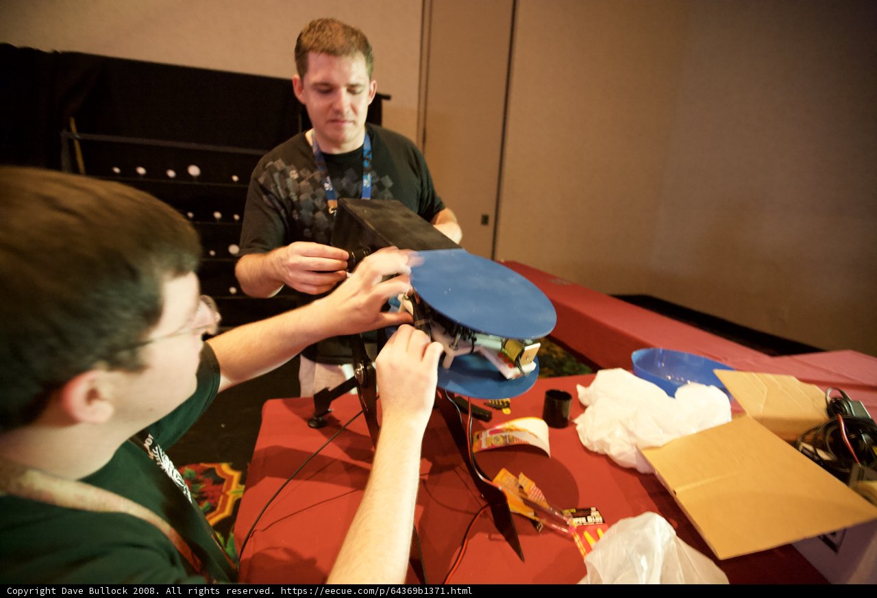 Working on a High-Tech Contraption