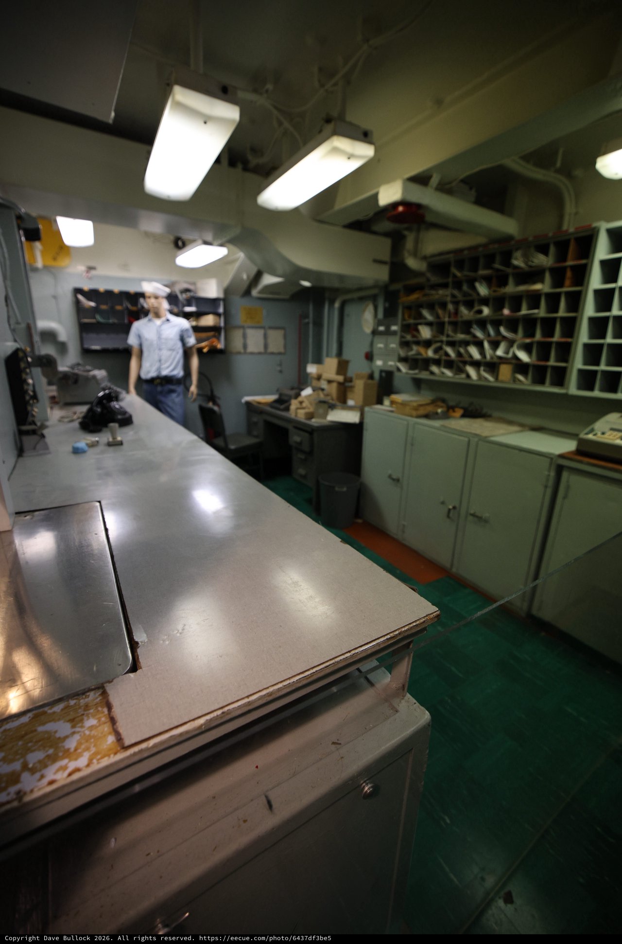 Interior Workshop Aboard USS Hornet Naval Vessel