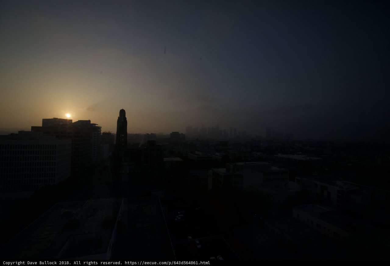 Rising Sun over the LA Skyline