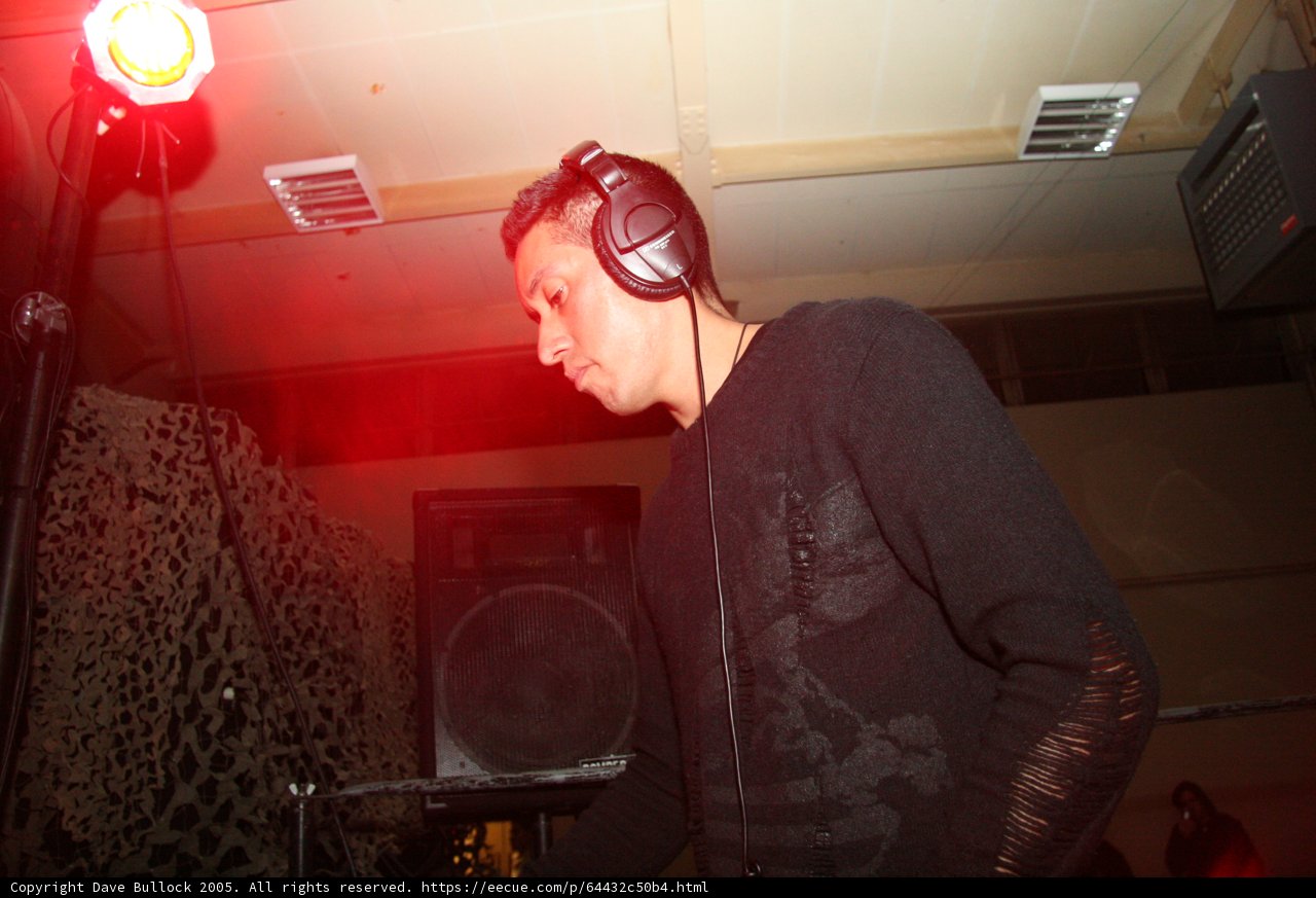 Raul R performing as a deejay