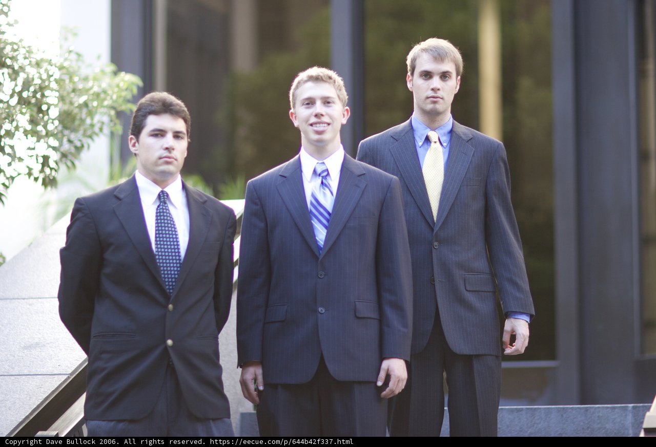 Three Men in Formal Wear