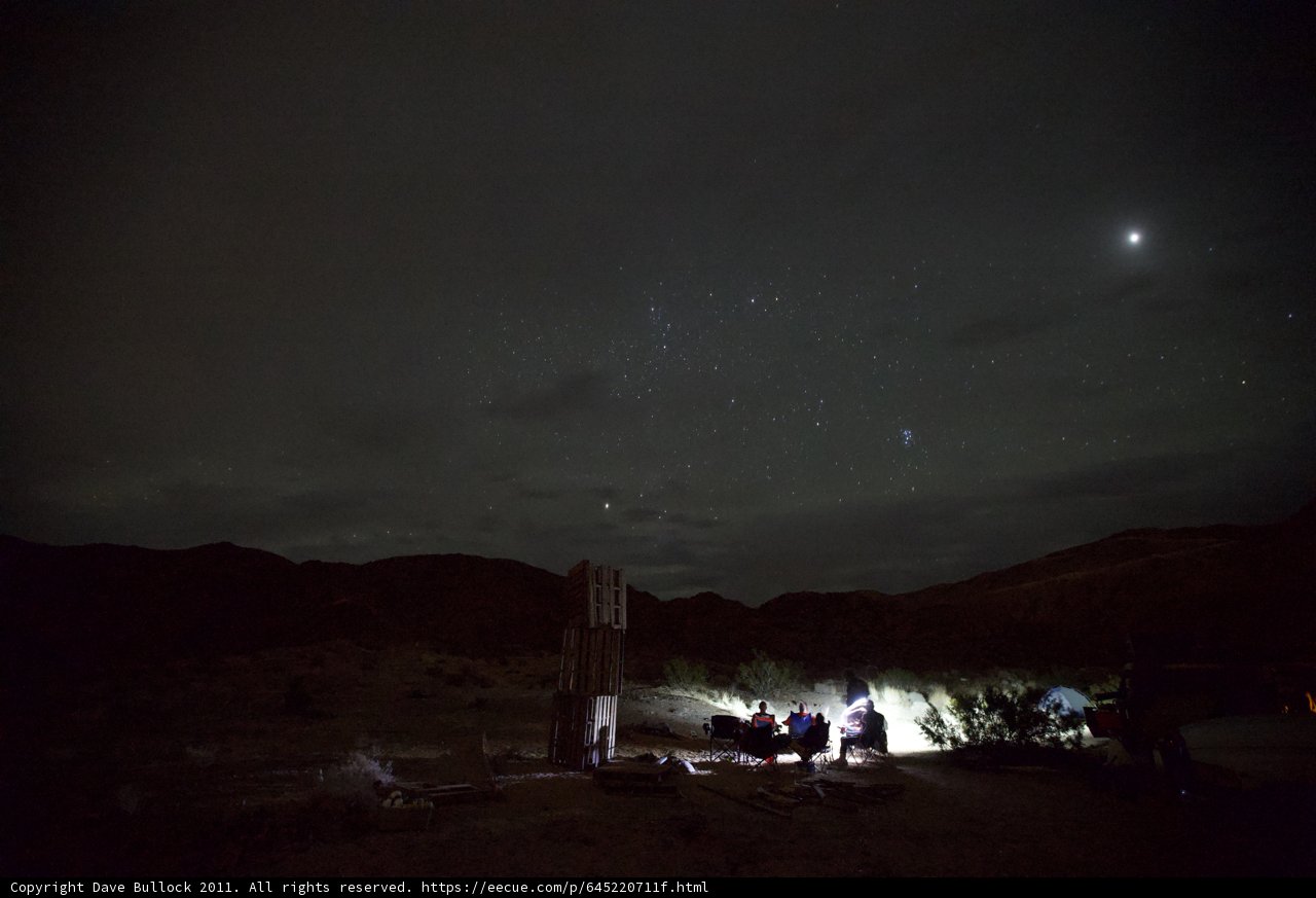 Night Sky Camping in the Desert