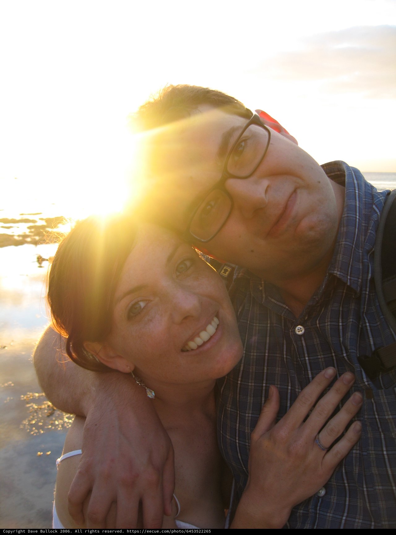 Golden Hour Embrace on a Tropical Beach