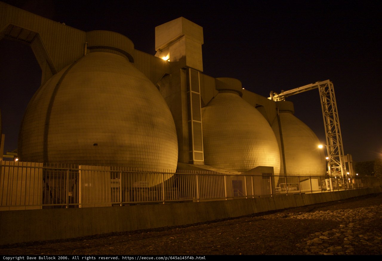 Illuminated Industrial Structures