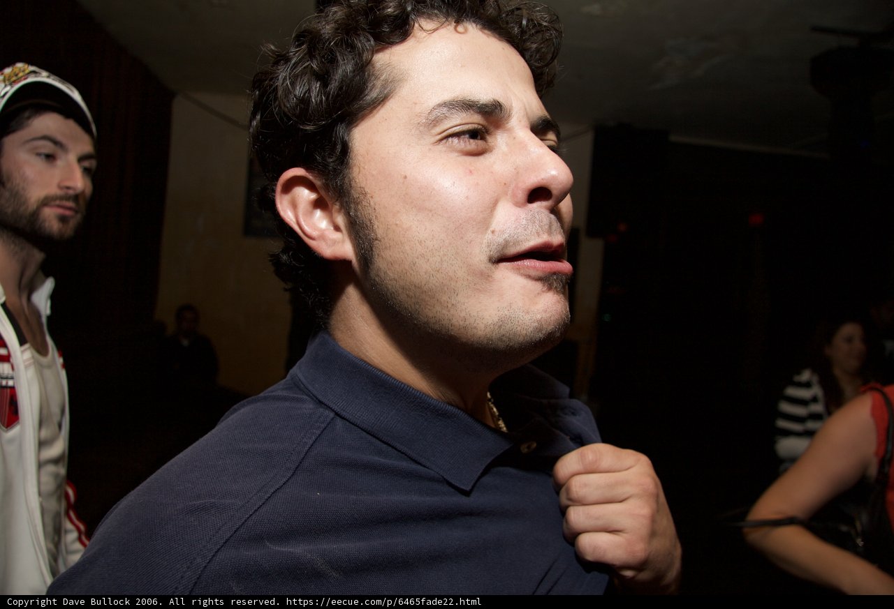 Blue Shirt and Finger