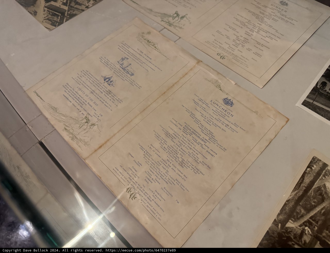 Timeless Elegance: A Glimpse into Historical Menus at The Royal Hawaiian