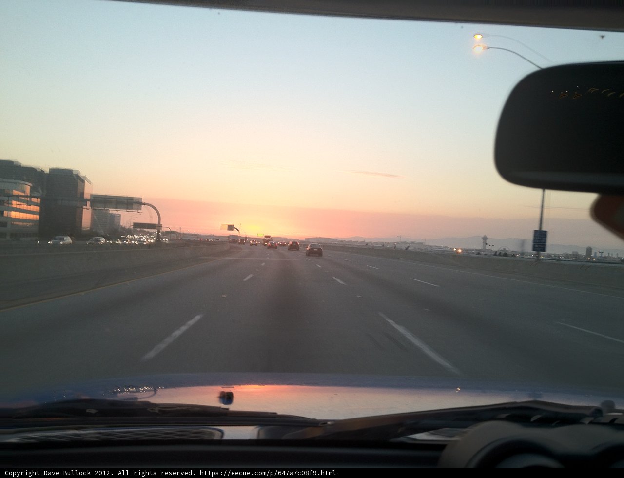 Sunset Drive on the LA Freeway