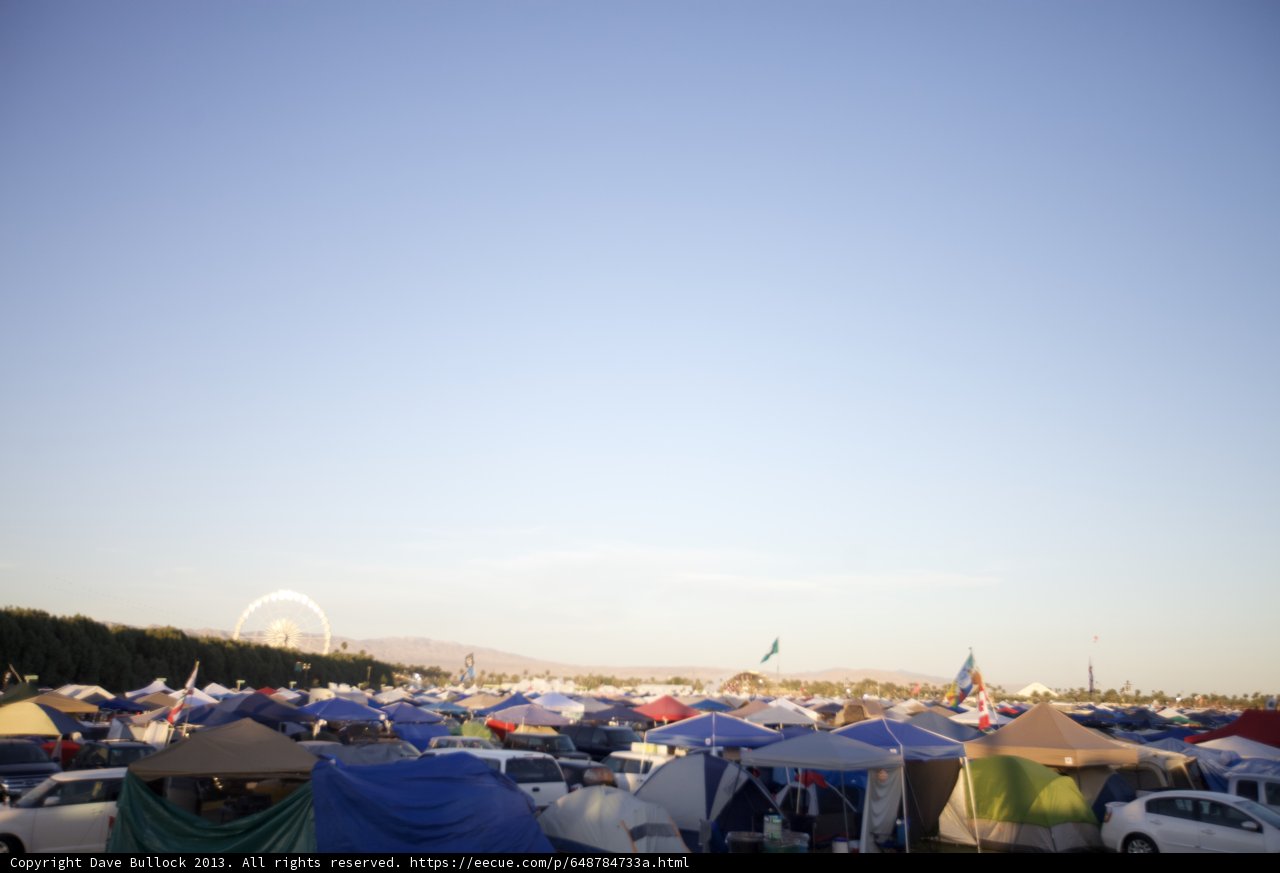 Camping at Coachella