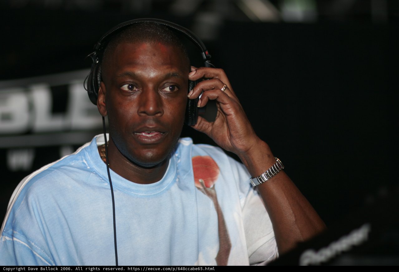 Kenny Ken jams out with headphones