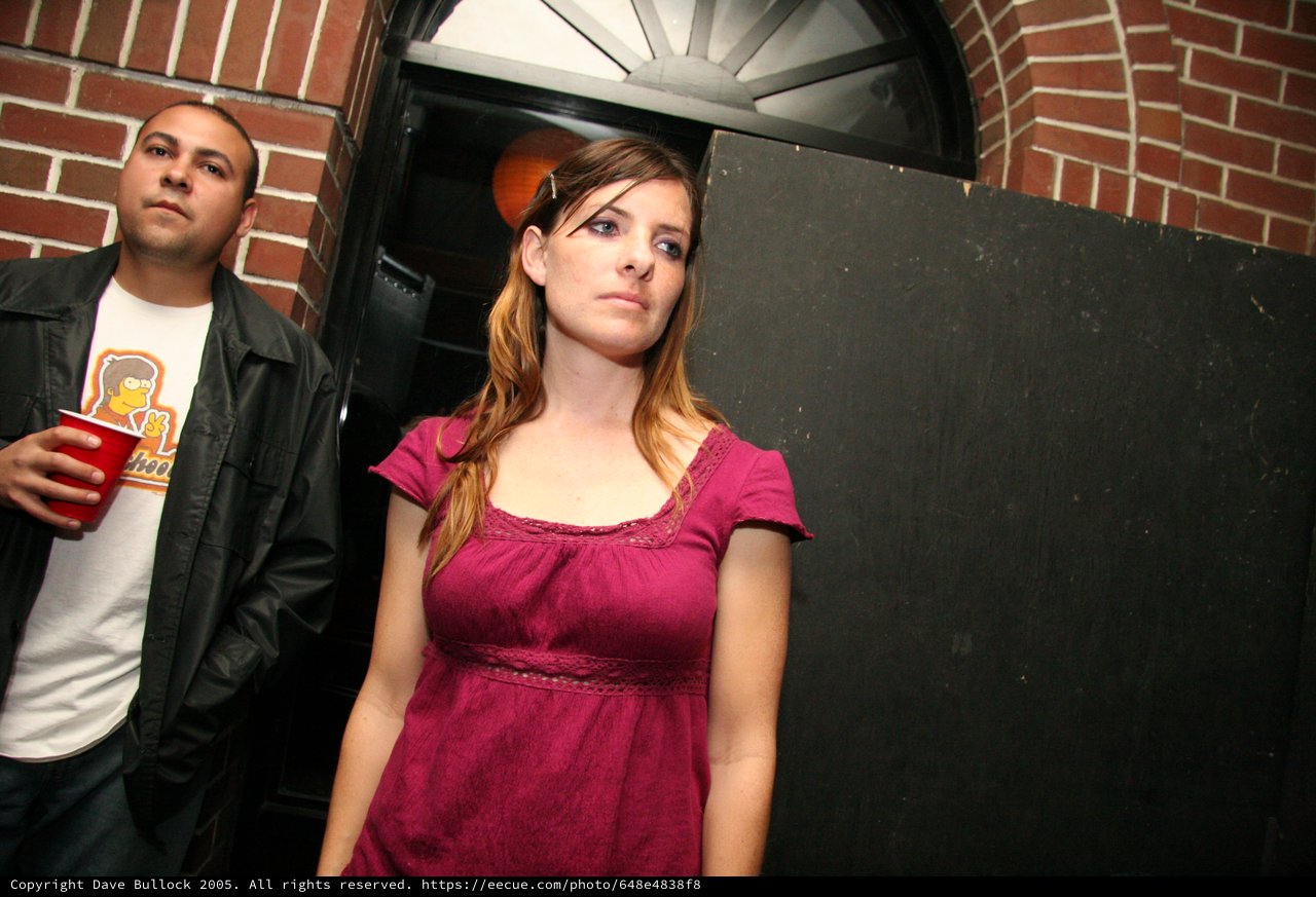 Young Woman at Brick Venue Entrance, Halloween 2005