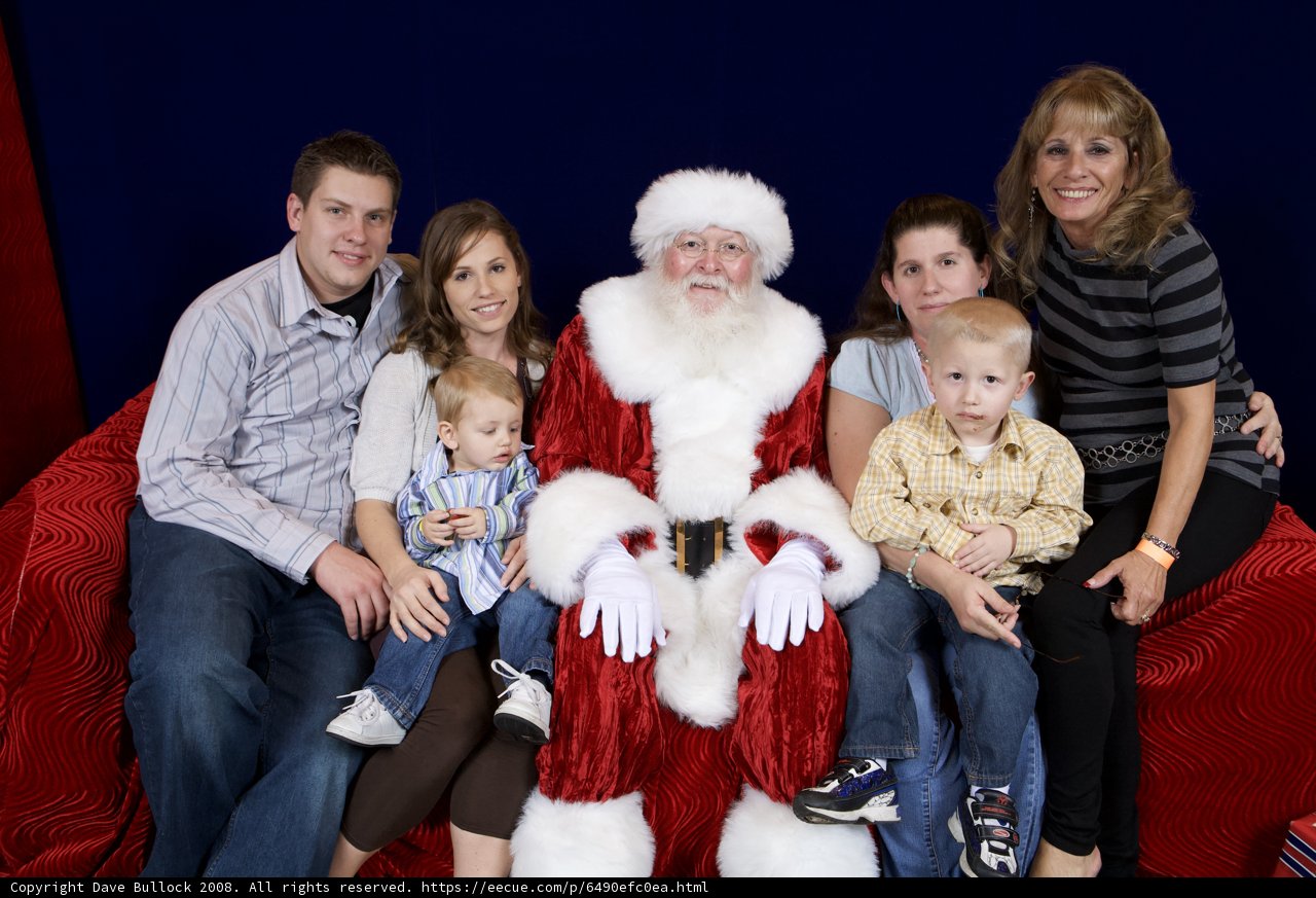 Jolly Family with Santa Claus