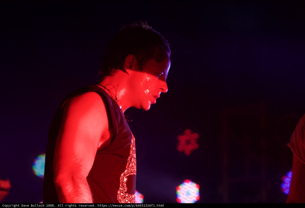 Red-Lighted Performer at Coachella
