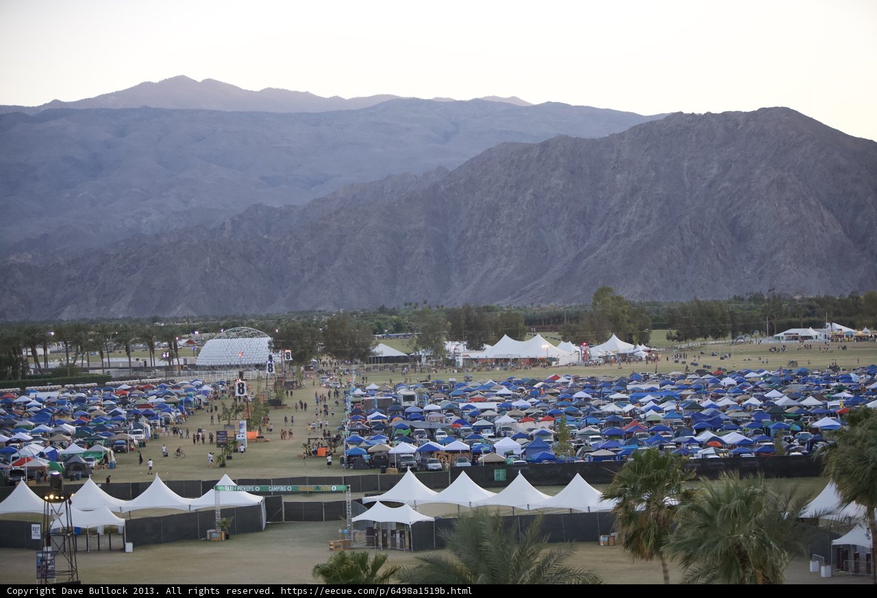 A Sea of Tents in the Coachella Valley