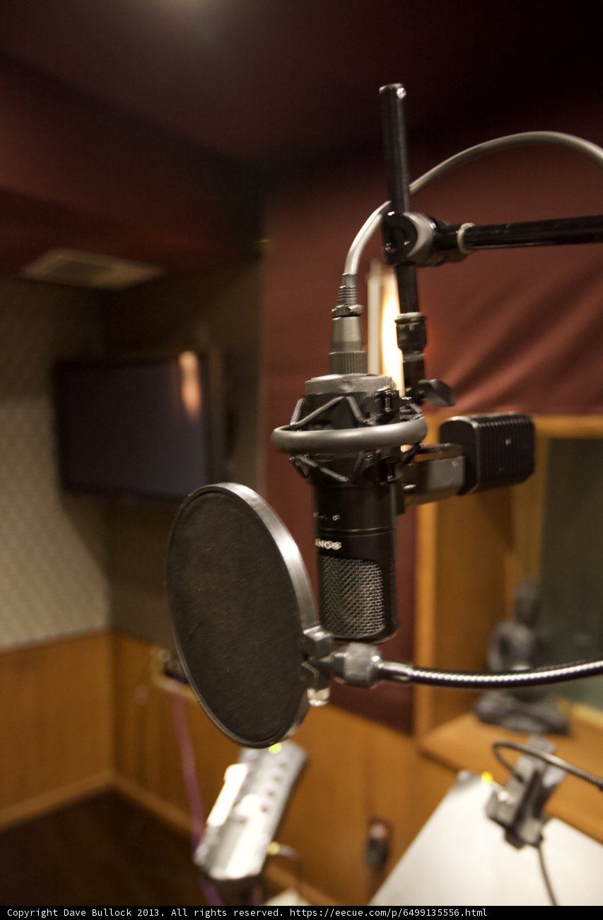 Studio Microphone in Wooden Surroundings
