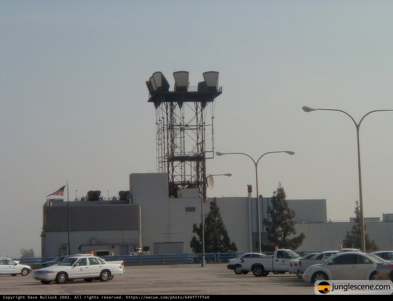 Towering Industrial Building in the City