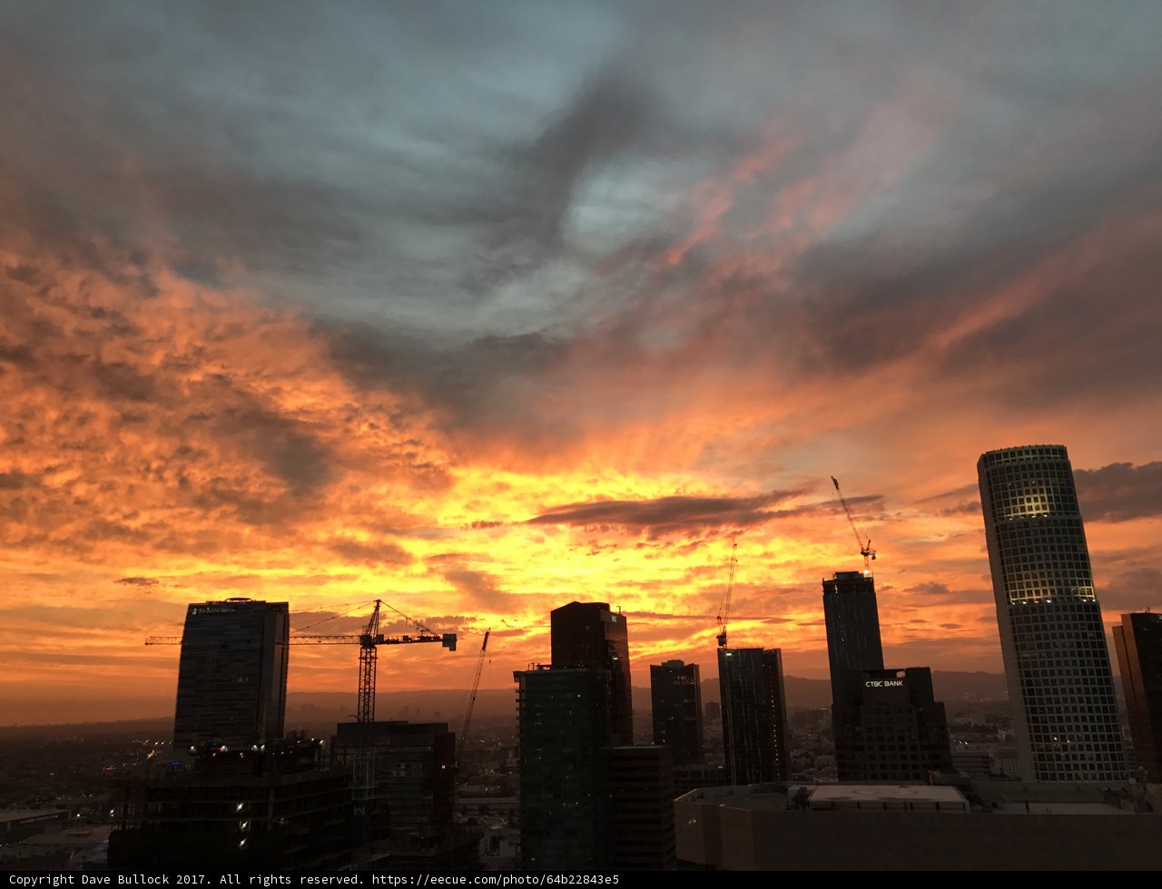 City Skyline at Sunset