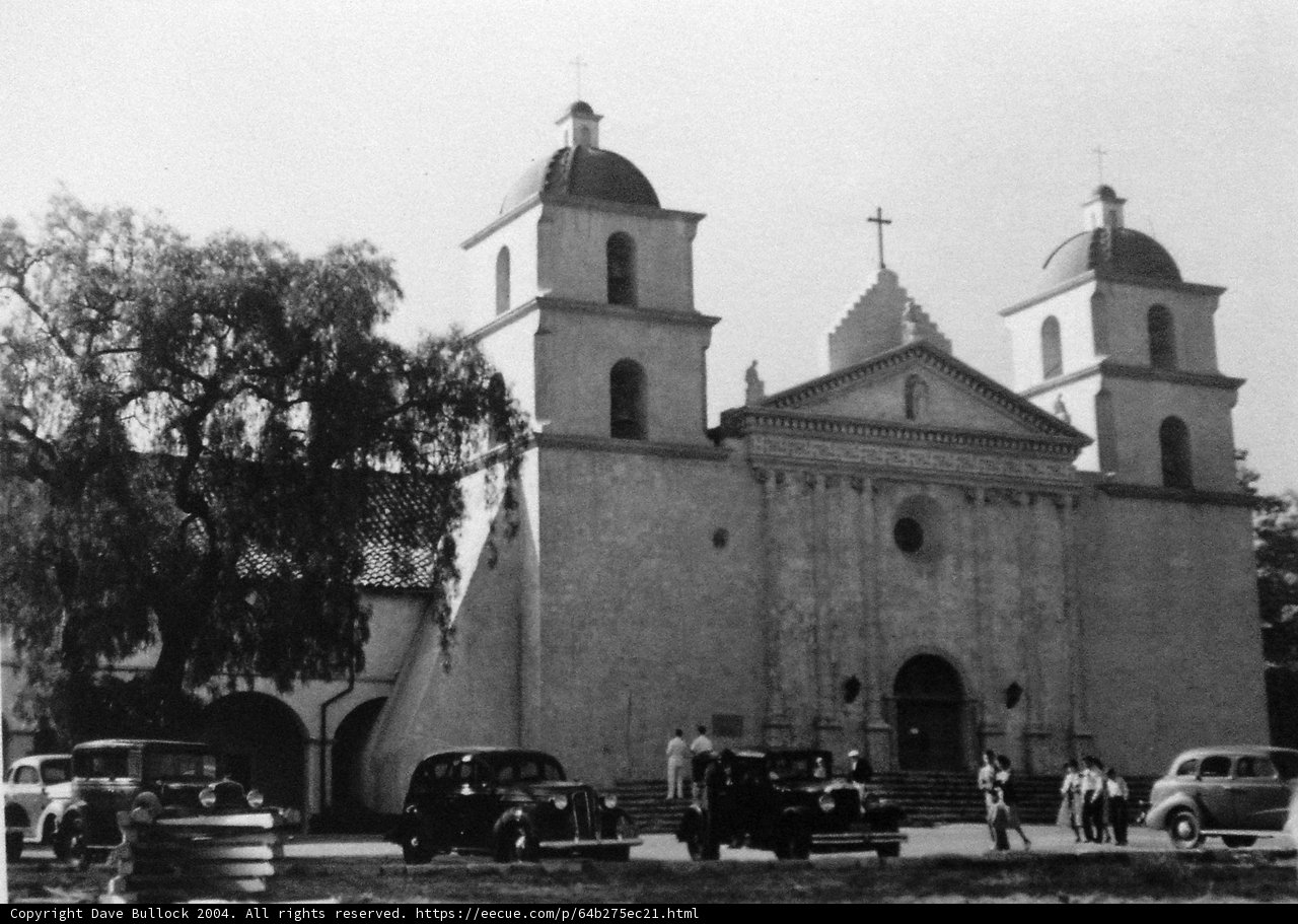 Historic Church with Modern Cars