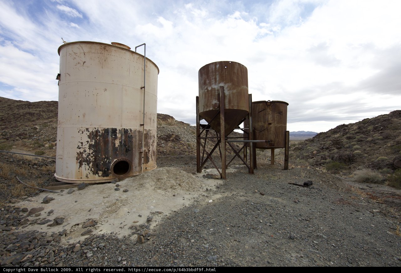 Abandoned Factory Tanks in the Desert