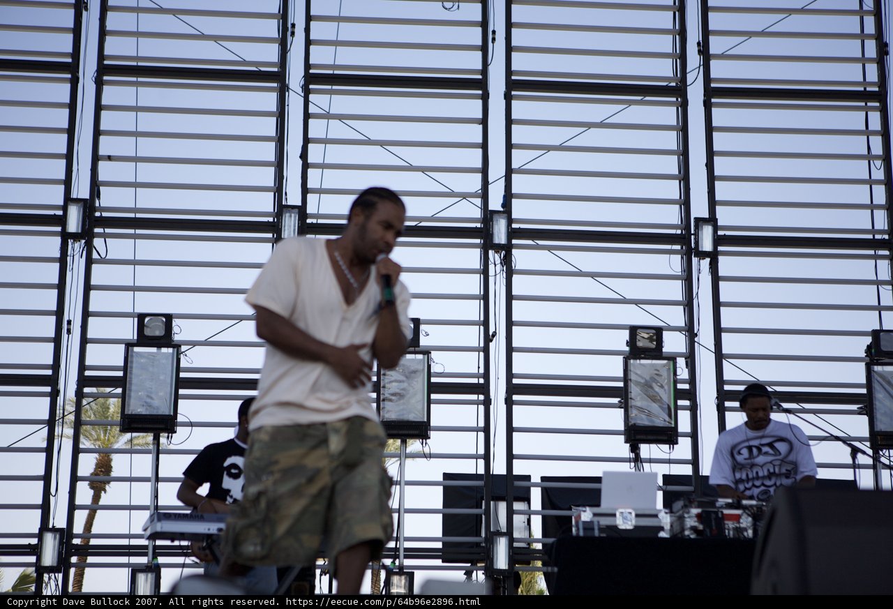 Jerald Daemyon Performing on Stage at Coachella