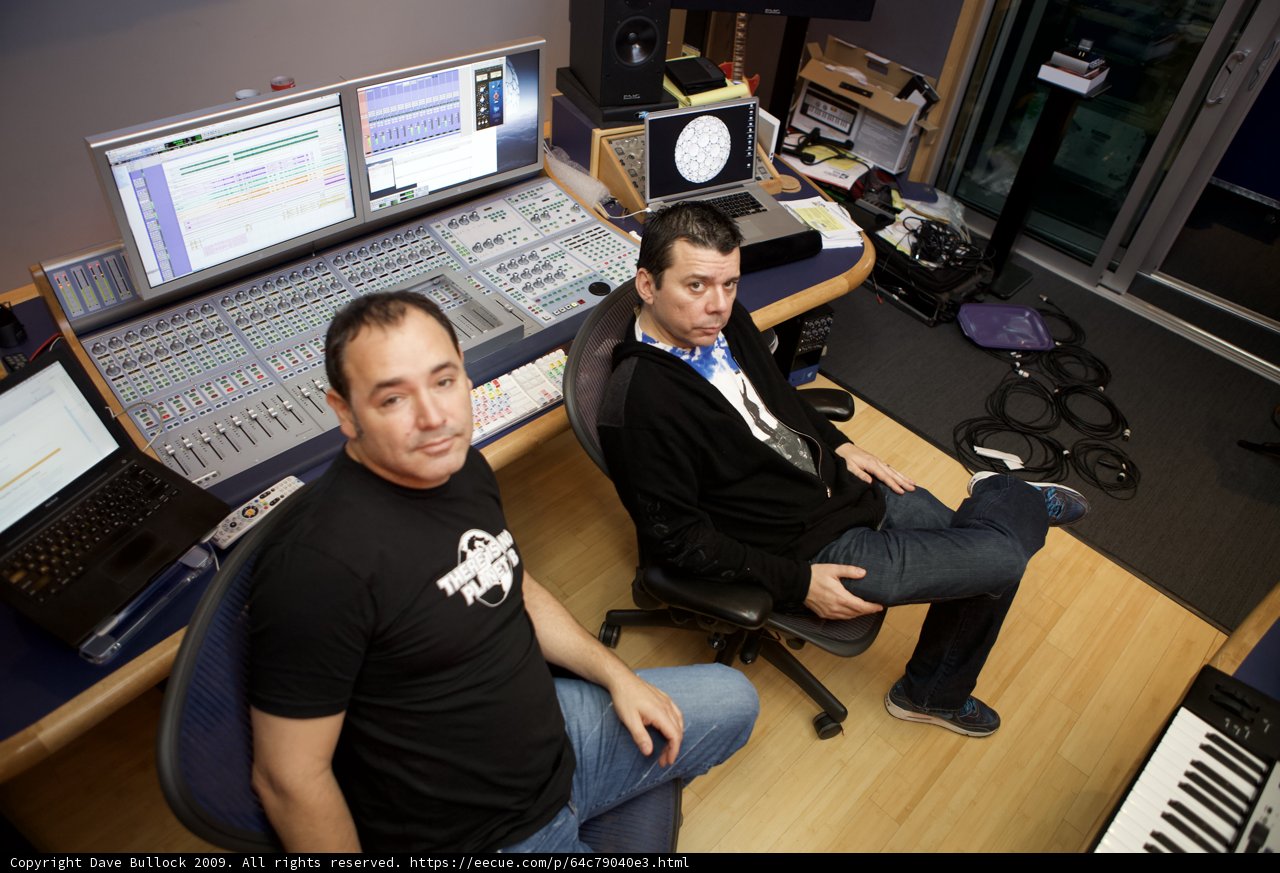 Recording Session at the Crystal Method Studio