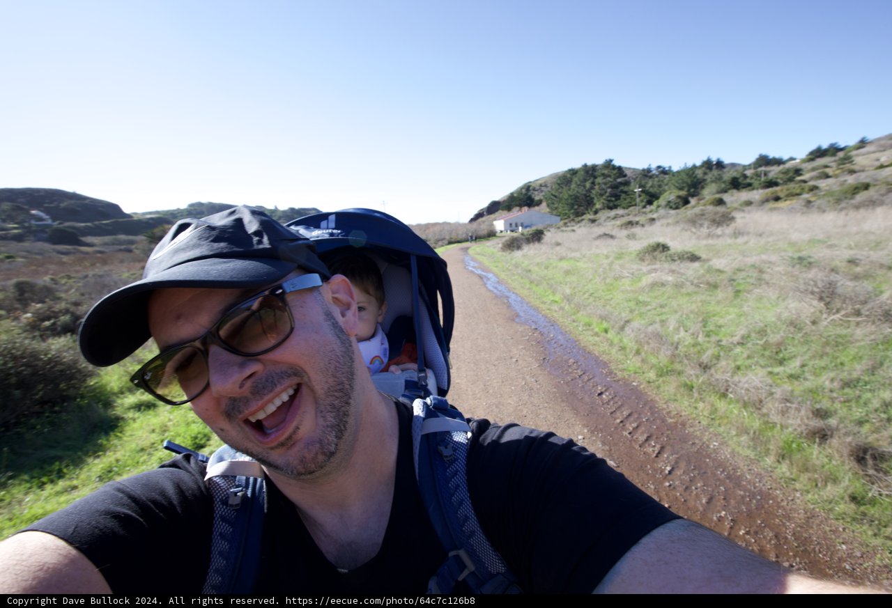 Dave B's Adventure Selfie at Marin Headlands Hill 88