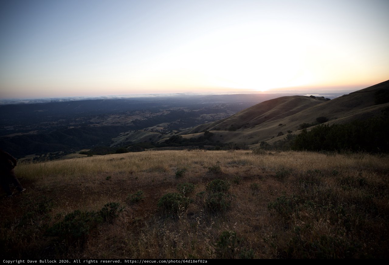 Golden Hour Descent Over Bay Area Valley