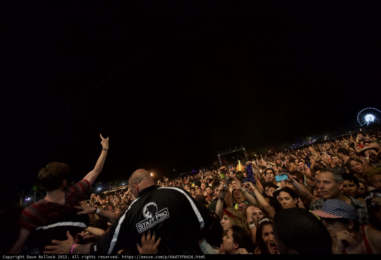 Crowd Goes Wild as One Person Takes Flight at Coachella