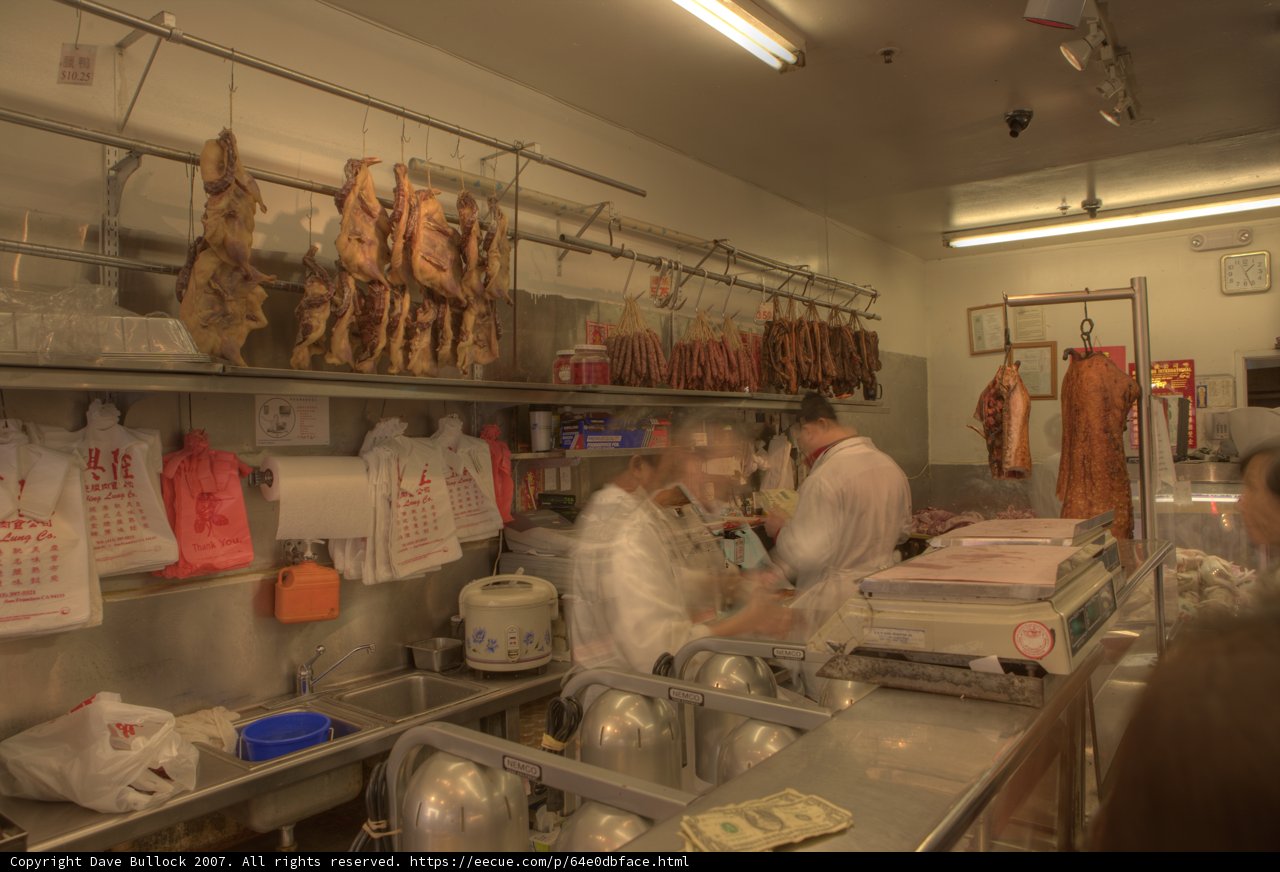 Butcher man in meat heaven