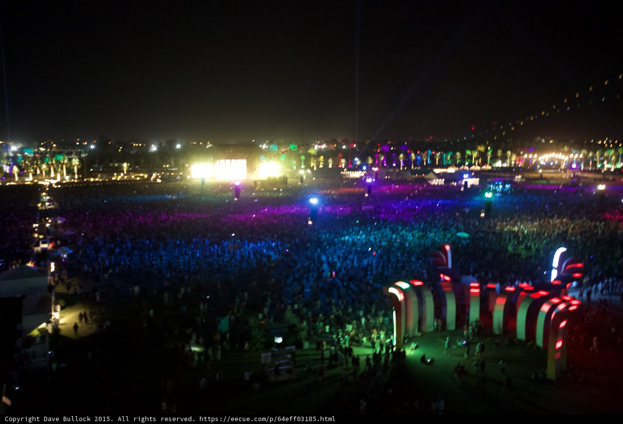 A Sea of Lights: The Nighttime Festivities at Coachella