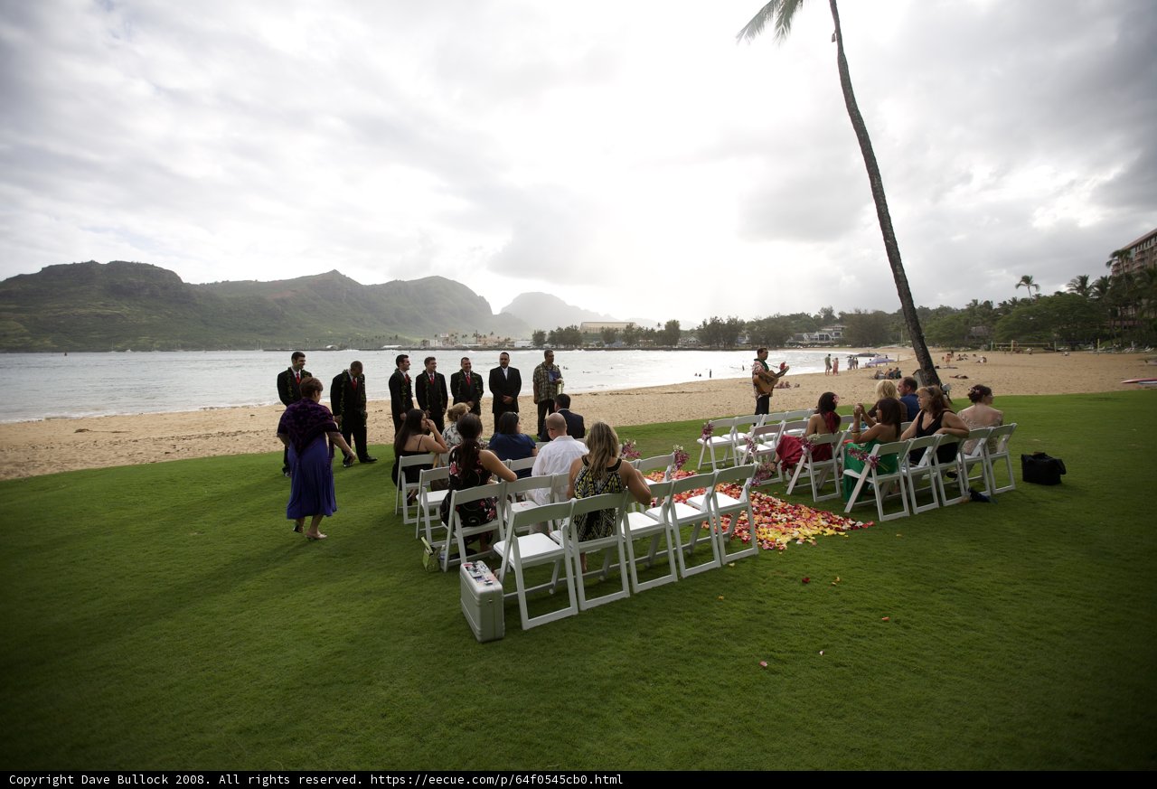 A Beach Wedding Amongst Palm Trees