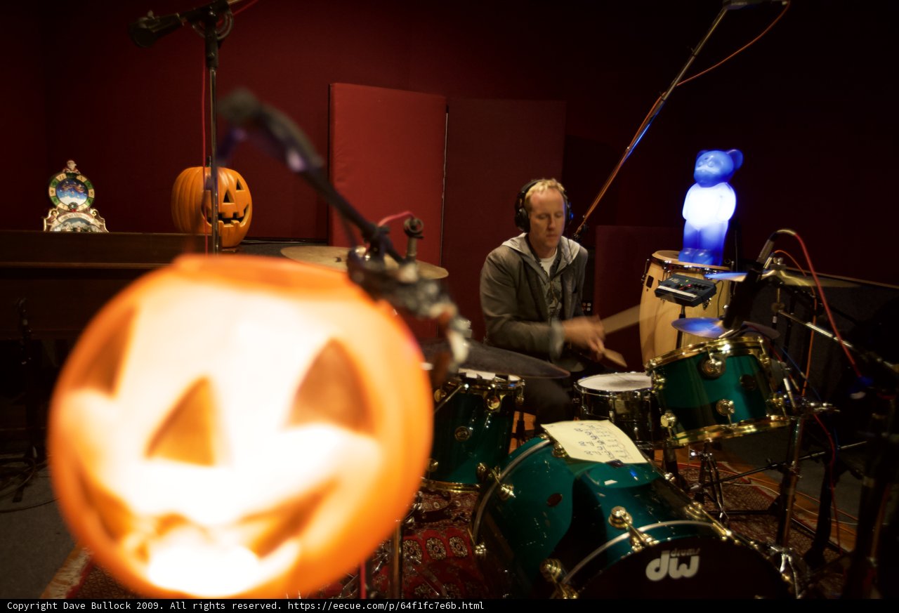 Pumpkin Man Beats the Drums