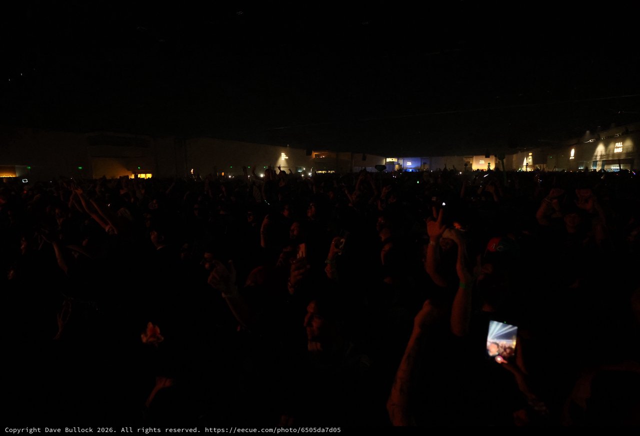 Massive Night Crowd Engulfed in Darkness at Wobbleland