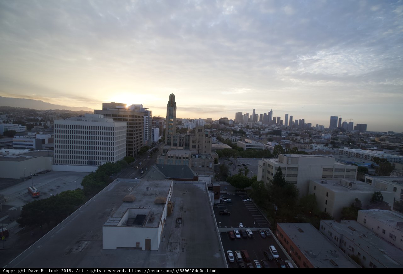 Urban Horizon at Sunset