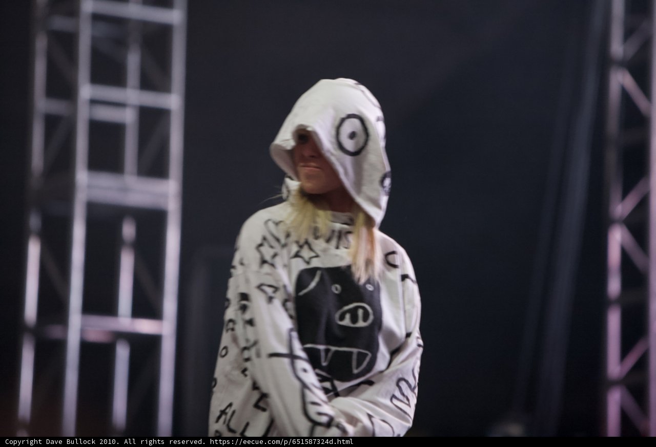 Solo Performance in a Hoodie