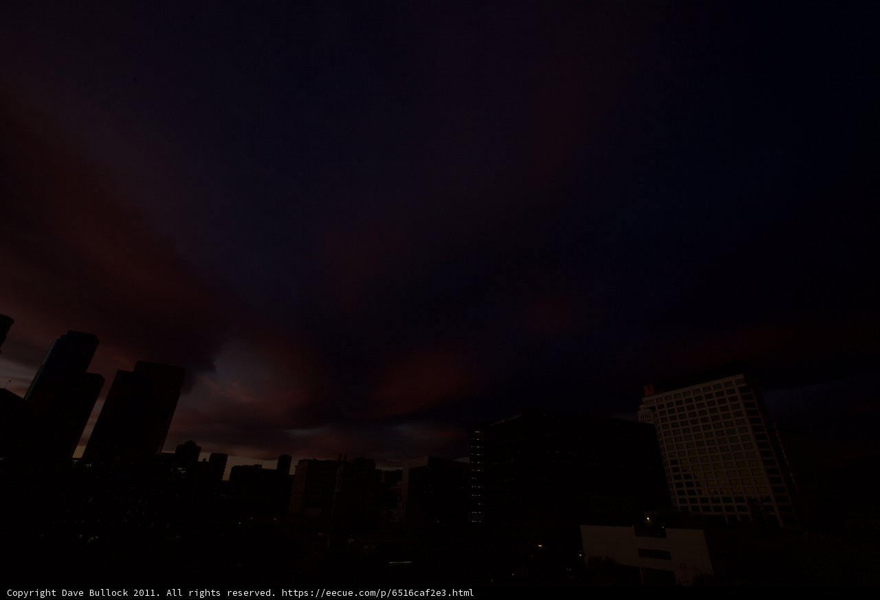 Metropolis Against a Dark Sky