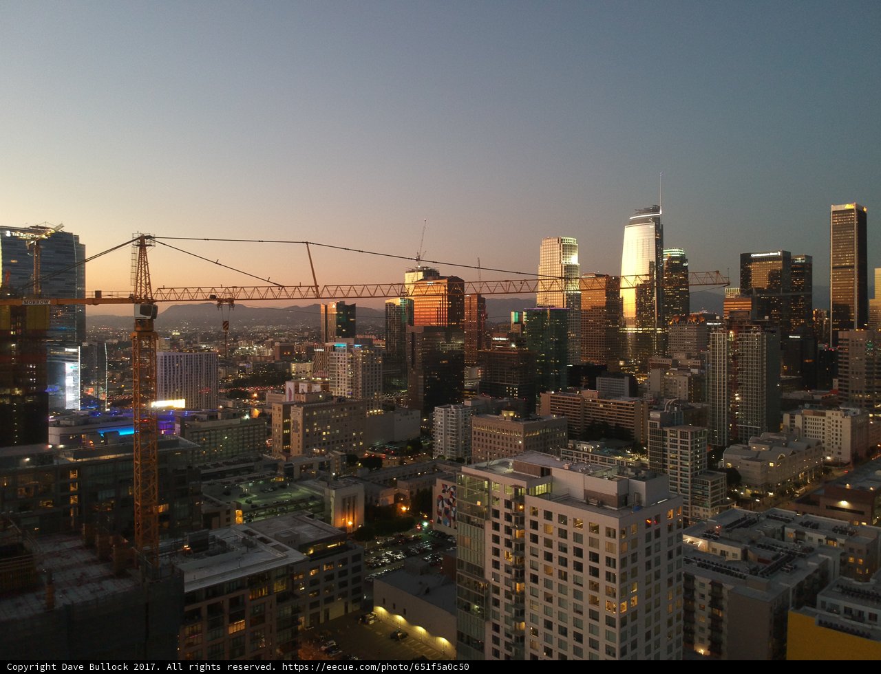 Twilight View of the Vibrant LA Metropolis