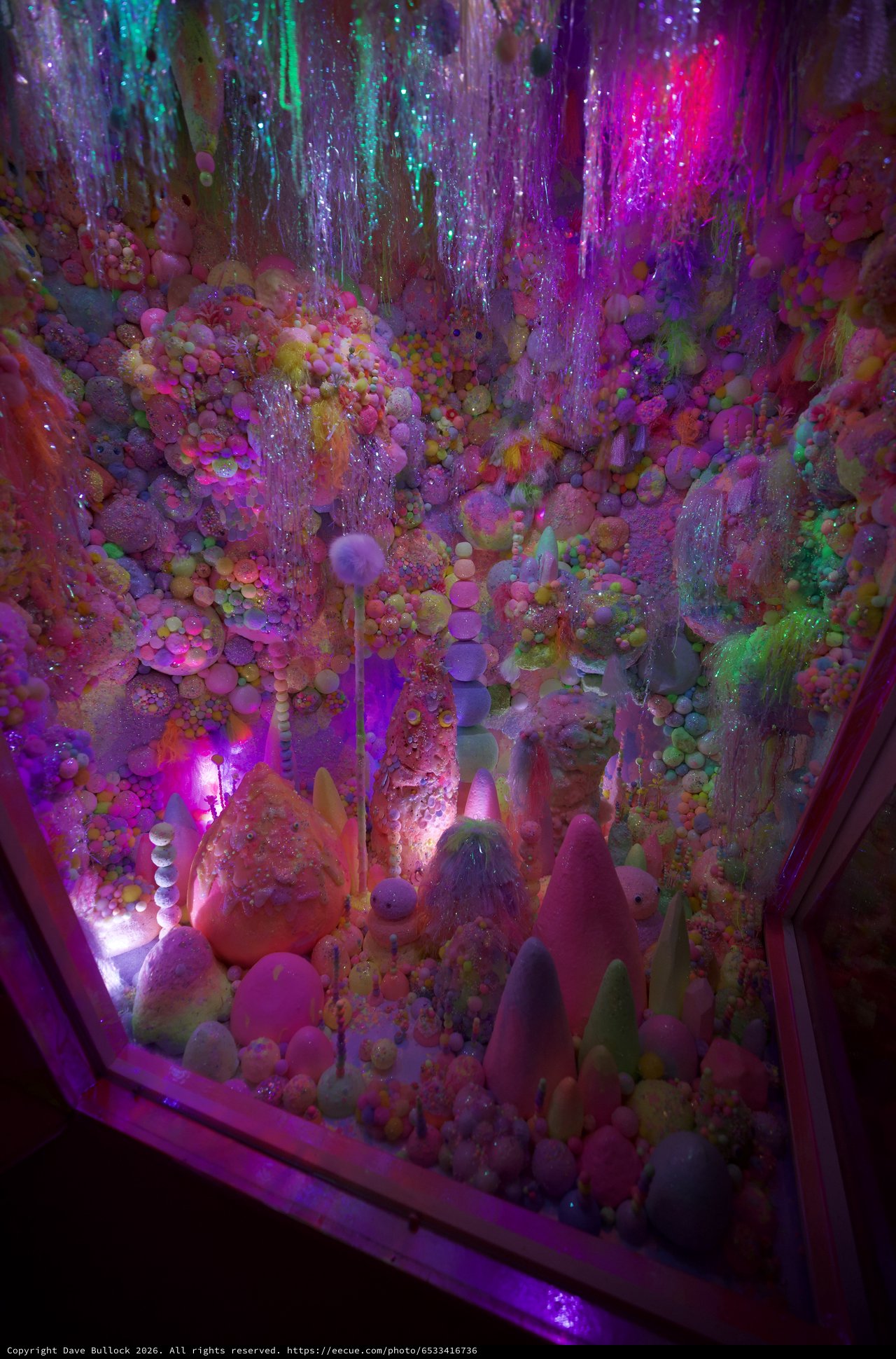 Crystalline Wonderland: Psychedelic Cave Installation Art