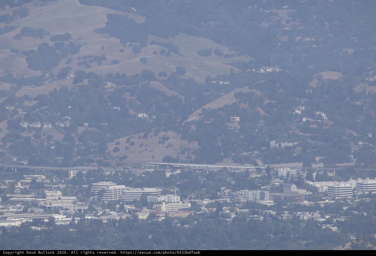 Hazy Bay Area Sprawl Beneath Mount Diablo Foothills