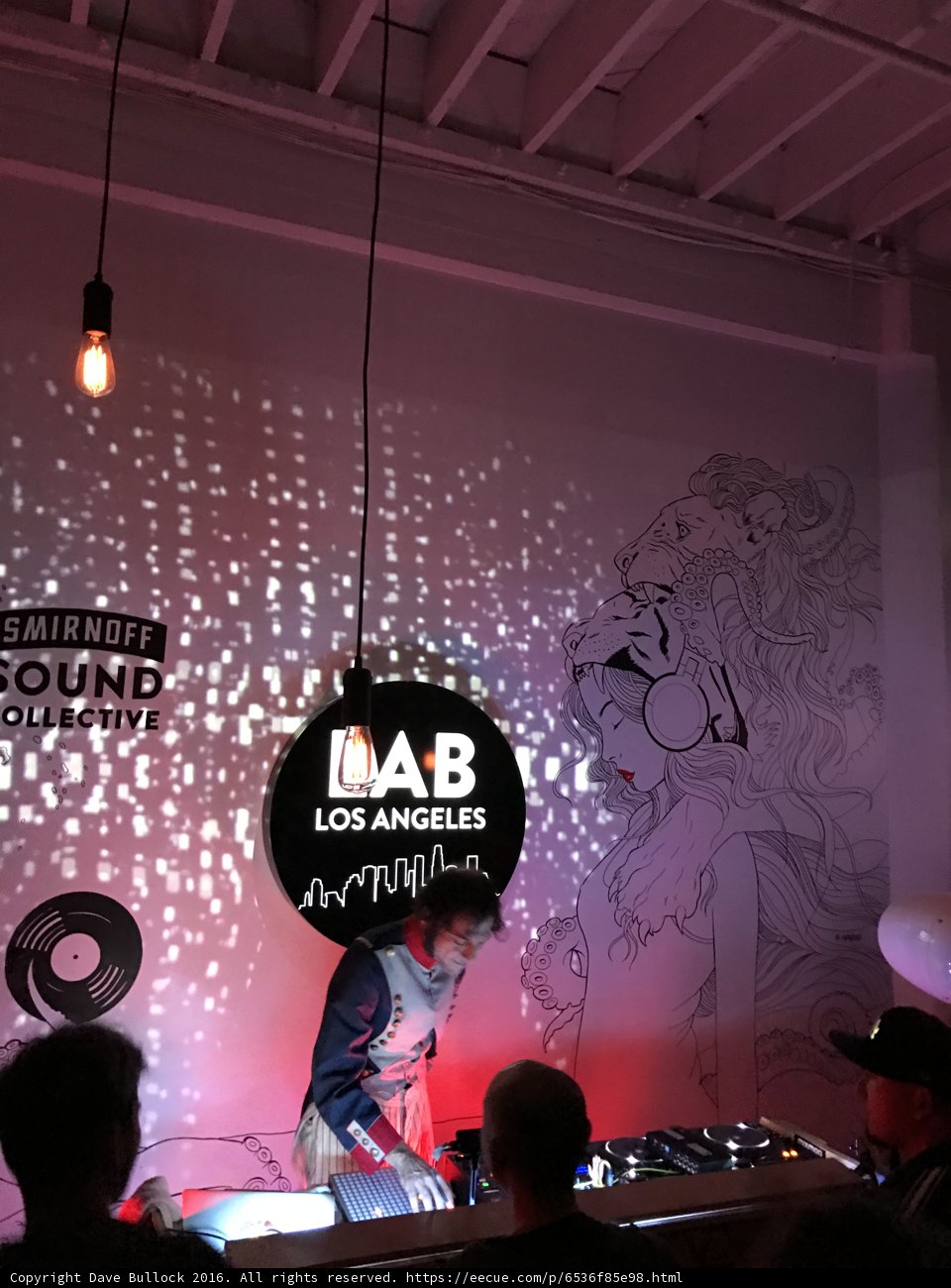 DJ Lighting up the Crowd in Los Angeles Nightclub