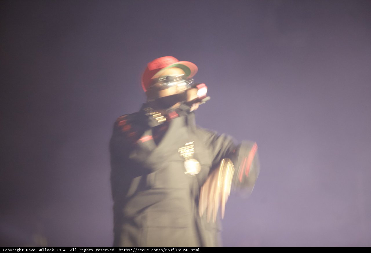 Red-Hatted Man Takes the Stage