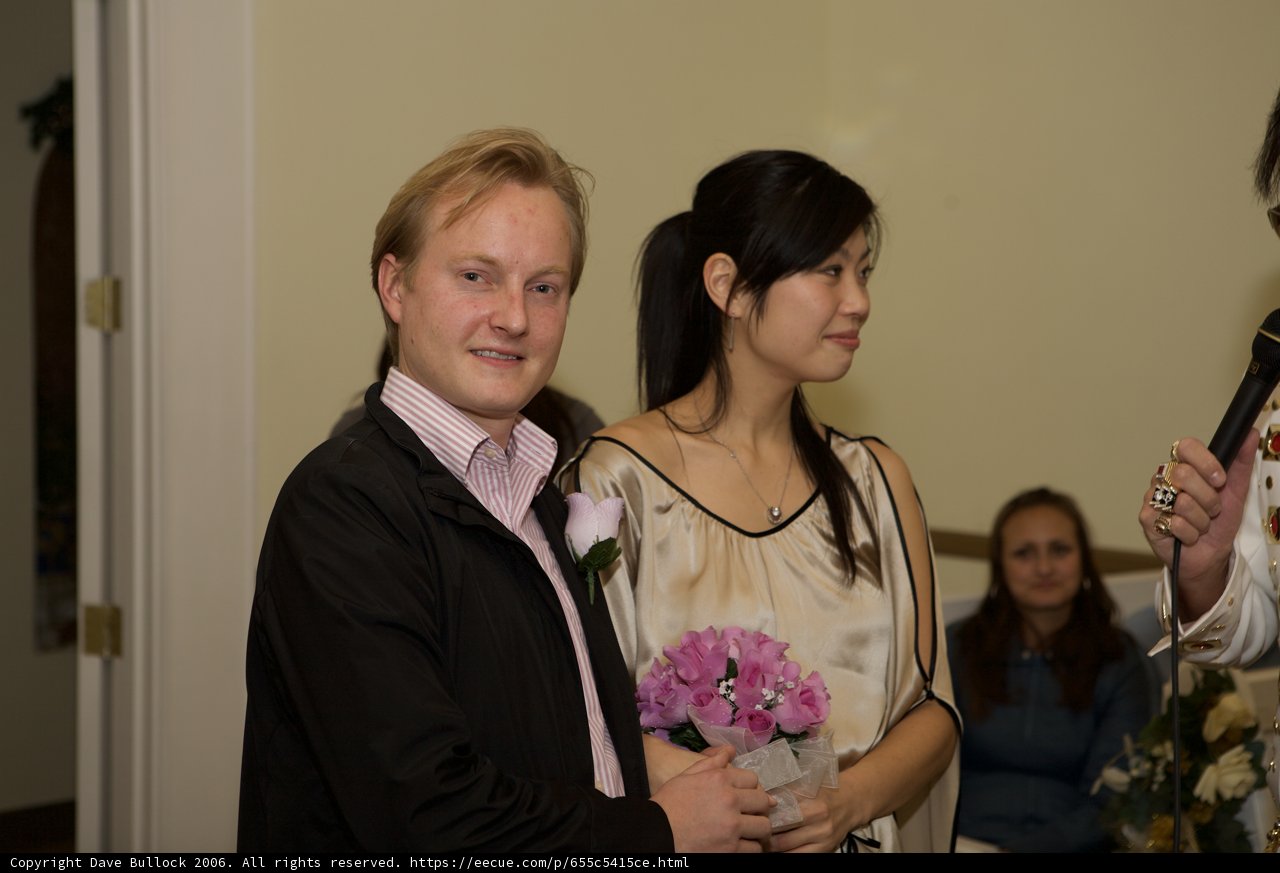 The Happy Couple with Beautiful Blooms