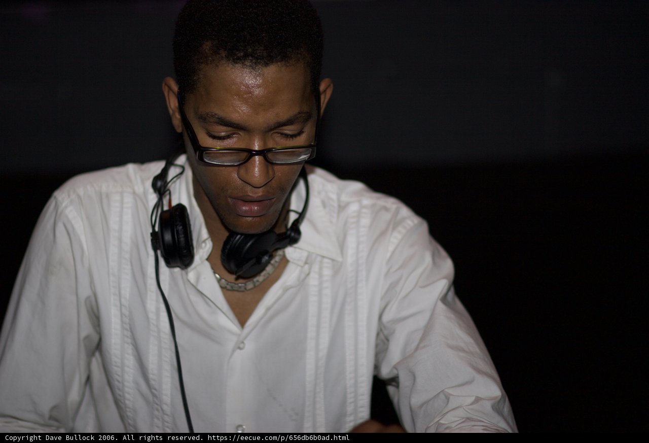 DJ Set in White Dress Shirt and Glasses