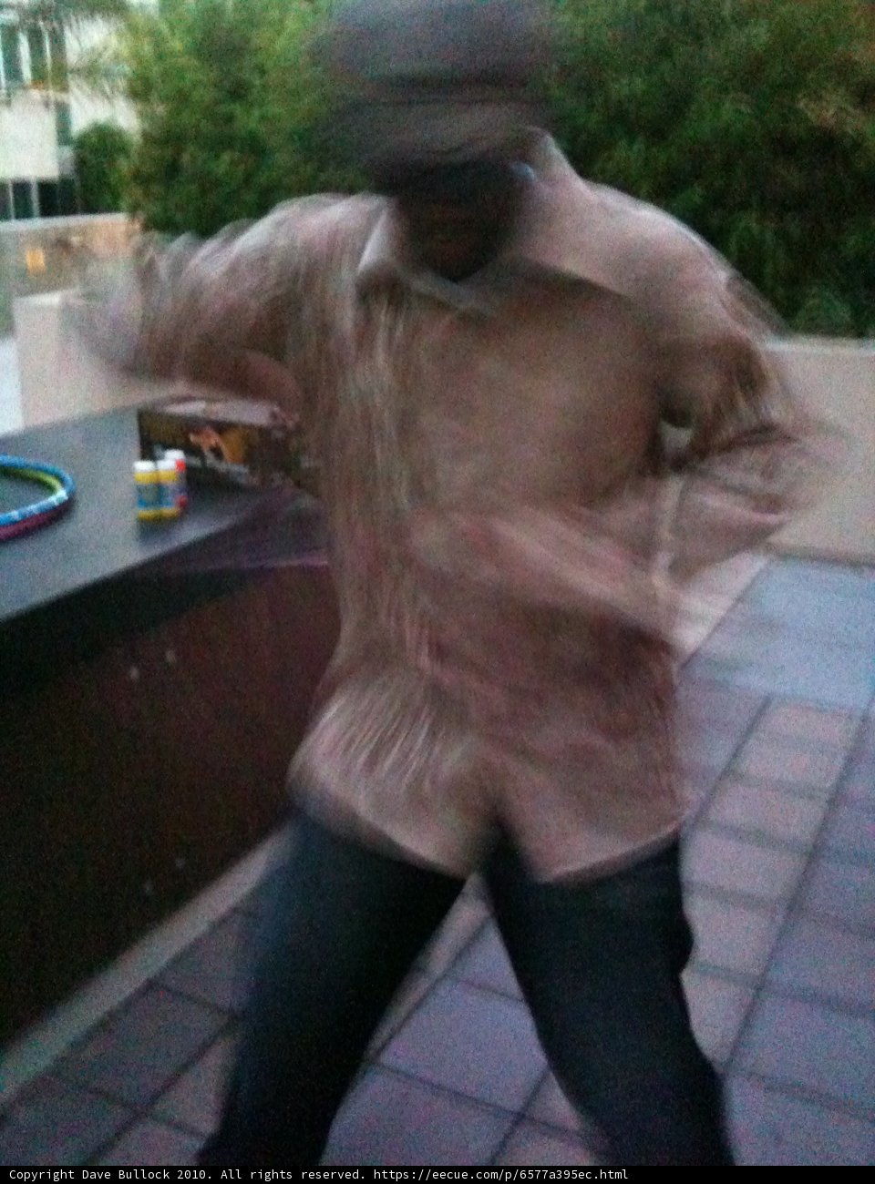 Blurred Moves on the Patio