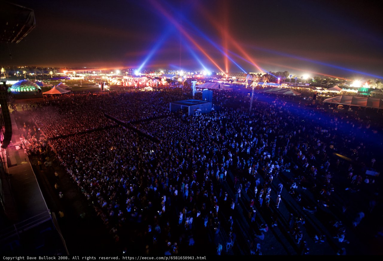 Night Lights: Music Fans Flock to Coachella Concert