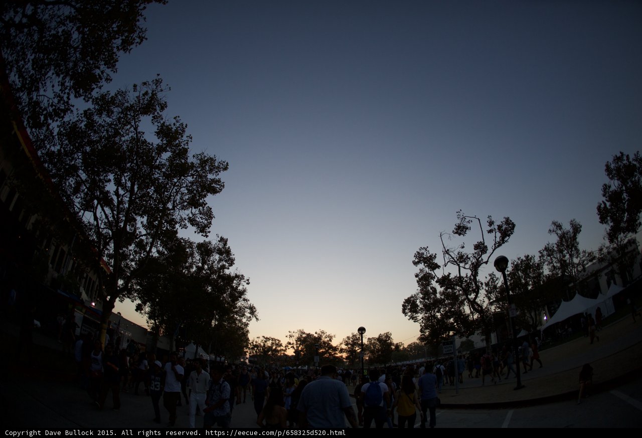 Dusk Sky Over Festival