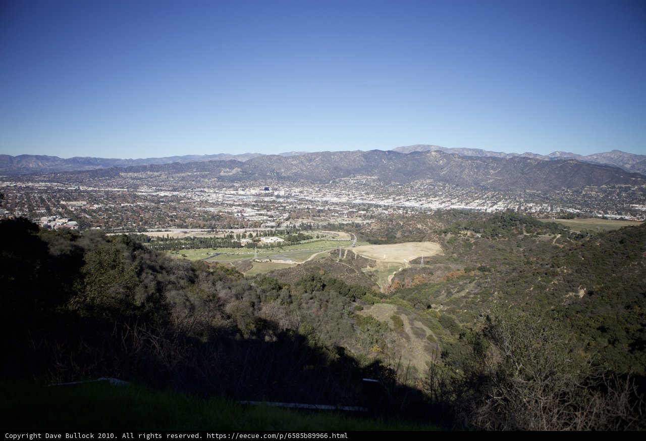 Aerial View of Griffith Park Plateau