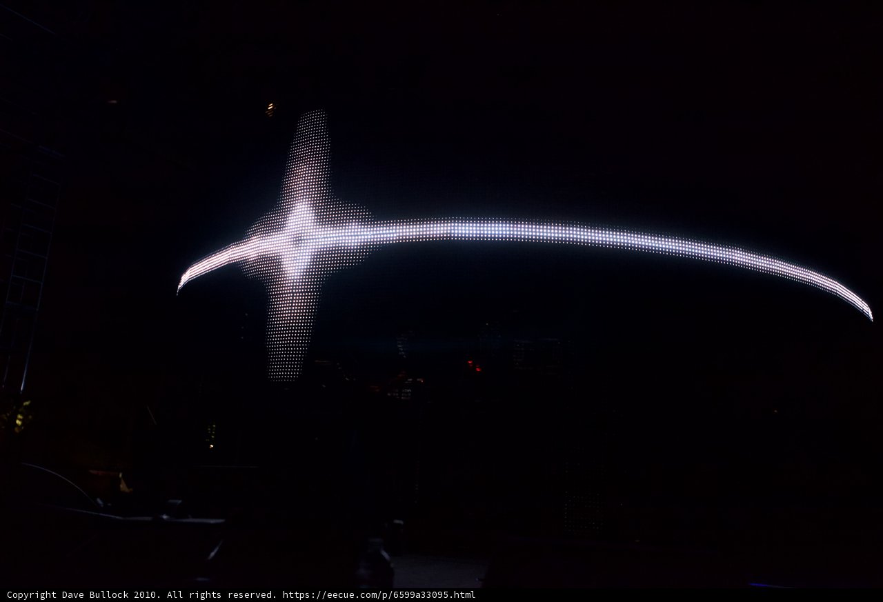 Illuminated Cross at Coachella