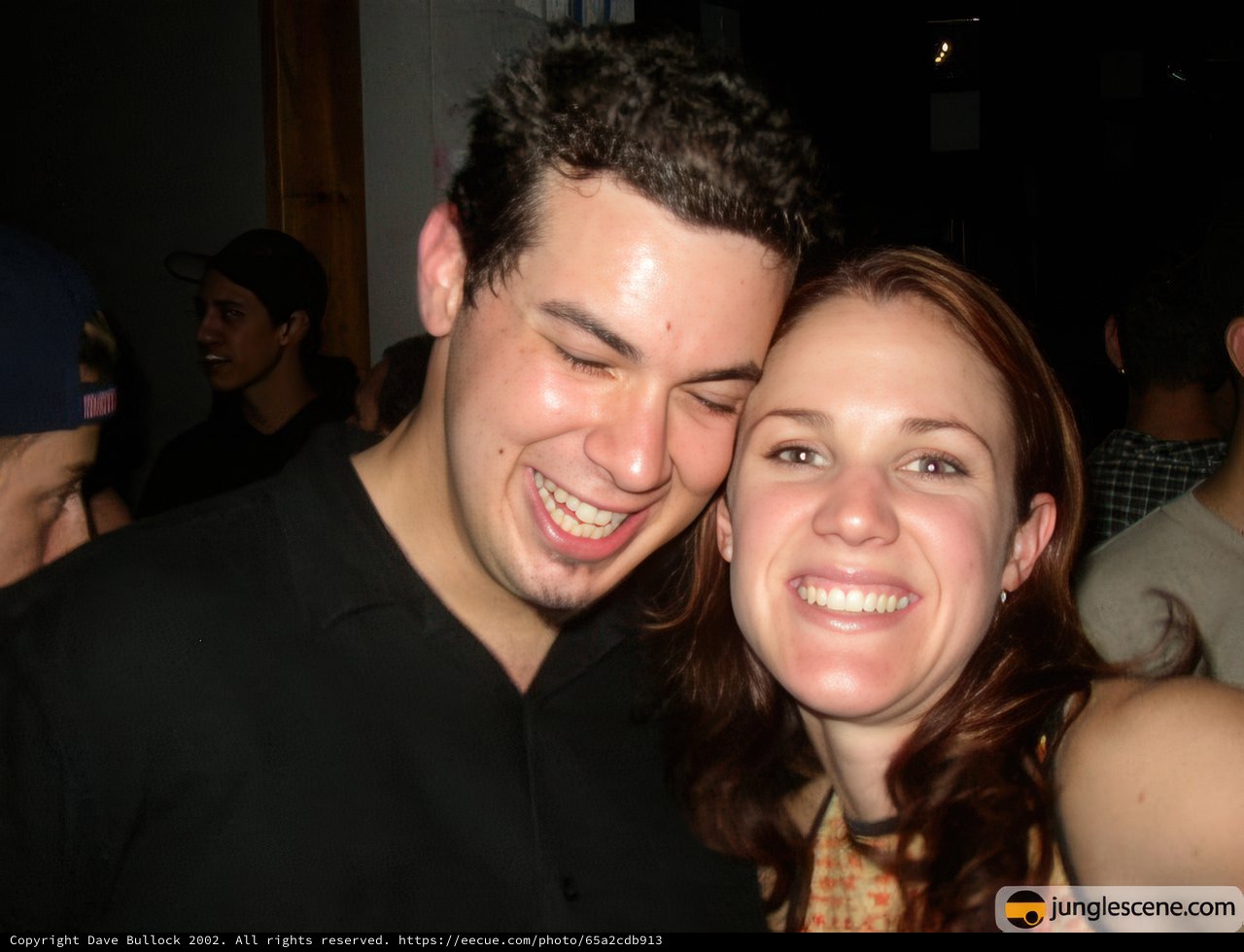 Smiling Couple at Night Club